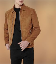 Men Tan Brown Suede Jacket, Tan Suede Leather Jacket for Mens Brown Suede Leather Jacket, Tan Suede Jacket, Suede Leather Jacket, Brown Suede Jacket, Mens Fashion Rugged, Outdoor Jacket, Brown Leather Jacket, Jacket Brands, Mens Luxury