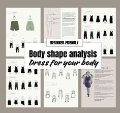 the body shape and how to use it for your body info sheet with text overlay