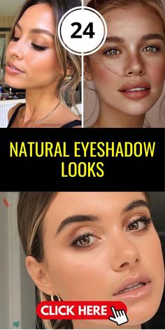 Hooded Eye Makeup Green Eyes, Natural Make Up Hooded Eyes, Easy Eye Makeup For Hooded Eyes, Brown And Green Eyes, Everyday Eye Makeup Tutorial, Makeup For Round Eyes, Natural Eyeshadow Looks