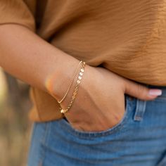 Our Dottie Bracelet will add the perfect extra touch to any outfit and will have you turning heads. Each bracelet comes with a 1/2" extender. Good Bracelet, Rock Tumbler, Permanent Jewelry, Pearl Heart, Gold Bracelets, Create Outfits, Rolo Chain, Arm Candy, Quality Jewelry