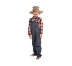 in stock Farmer Dress Up, Women’s Farmer Costume, Pioneer Overalls For Boys, Farmer Costume, Boys In Overalls, Boys Overalls, Farmer Shirt, Dress Shirt And Tie, Tall Jeans