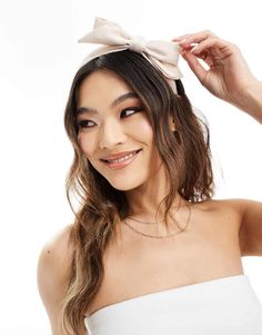 Face + Body by Kristin Ess The finishing touch Bow detail Flexible fit Slides onto your head Blush Trend, Kristin Ess, Satin Headband, Bow Detail, Your Head, Face And Body, Blush Pink, Slides, Asos