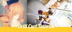 drill curl tutorial! Very helpful Sailor Moon Costume, Halloween Costume Props, Curl Tutorial, Costume Tutorial, Cosplay Tutorial, Cosplay Diy, Fashion Tutorial, Cosplay Tips, Cosplay Wigs