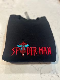 Buy Spiderman Crewneck, Spiderman Sweatshirt, Spiderman Embroidered Sweatshirt, Vintage Sweatshirts, No Way Home Sweatshirt, Birthday Online in India - Etsy Black Long Sleeve Sweatshirt With Letter Embroidery, Black Cotton Sweater With Letter Embroidery, Streetwear Hoodie With Custom Embroidery Crew Neck, Streetwear Custom Embroidery Crew Neck Hoodie, Black Long Sleeve Sweatshirt With Custom Embroidery, Black Crew Sweatshirt With Embroidered Text, Black Sweatshirt With Custom Embroidery For Streetwear, Black Custom Embroidery Sweatshirt For Streetwear, Black Custom Embroidered Sweatshirt For Streetwear