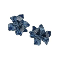 Beaded floral delights, these statement earrings by Mignonne Gavigan are a seasonal must. We adore the myriad of blue tones that bring these to life. If you are a fan of our florals, these are not to be missed. Blue 3d Flowers Earrings, Elegant Blue 3d Flower Earrings, Elegant Blue Earrings With 3d Flowers, Blue Elegant Earrings With 3d Flowers, Handmade Blue Flower Earrings For Party, Elegant Blue Flower Earrings For Party, Elegant Blue Beaded Earrings For Party, Mignonne Gavigan, Floral Earrings