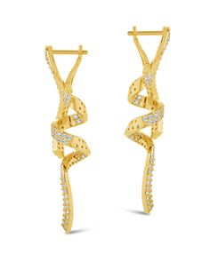 Be the envy of red carpets around the world with our Carrie Drop Studs. Adorn your earlobes with celebrity-inspired bling, featuring shimmery CZ stones that will have you feeling like a million bucks. With these statement earrings, you'll be the center of attention at any event! Materials: 14K gold or rhodium plated brass, cubic zirconia Features: 2" drop, 0.45" width, 1.5mm stones, Lead & Nickel free, hinged post back Solid Gold Bracelet, Studs Men, Red Carpets, Statement Drop Earrings, Mens Accessories Jewelry, Earring Sale, Heart Studs, Silver Drop Earrings, Cuff Bangles