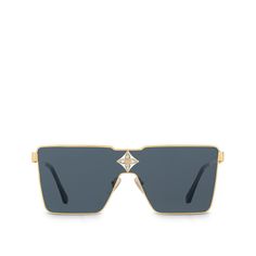 LOUIS VUITTON® - Cyclone Metal Sunglasses - Gold Square Shades Sunglasses, Louis Vuitton Glasses, Bus Skin Design, Motorcycle Face Mask, Dog Background, Color Splash Photo, Angular Design, Best Photo Background, Louis Vuitton Sunglasses