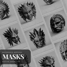 the masks are all different styles and sizes, but there is no image to describe