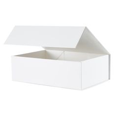 an open white box on a white background