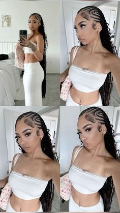 Braided Hairstyles For Black Women Cornrows, Cute Braided Hairstyles, Cute Box Braids Hairstyles, Quick Braided Hairstyles