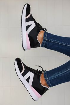 It Girl Sneakers, Sneaker Heels Wedges, Black Closet, Buckle Skirt, Girl Sneakers, Closet Candy Boutique, Candy Boutique, Cloud Cushion, Closet Candy