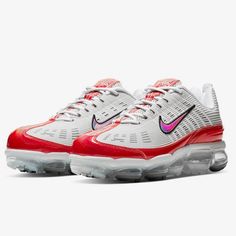 Nike Air Vapormax 360 “History Of Air” Red Grey White Ck2718-002 Men’s Size 7.5 Womens 9 Brand New Never Worn Or Used No Nike Box Included Guaranteed To Be 100% Authentic Fast Shipping 600+ Sales 4.9 Rating Check Out Our Closet For More Nike Air Max - 1 - 90 - 95 - 270 - 720 - 97 - Air Force 1 - Sb - Jordan - Vapormax - Adidas - Dunk - Yeezy - Supreme - Presto - Kobe -Huaraches Air Max Force One Essentials Flyknit 2.0 3.0 Zoom Epic 97 93 Retro 07 Premium Hi Low 1 Plus Free Roshe Plus Tn Off Whit Functional Red Sneakers With Cushioned Footbed, Functional Red Lace-up Running Shoes, Functional Red Sneakers For Light Sports, Red Functional Sneakers For Light Sports, Sporty Running Shoes With Red Sole For Light Sports, Sporty Running Shoes With Red Sole, Red Running Shoes With Cushioned Footbed For Light Sports, Red Breathable Functional Running Shoes, Red Breathable Functional Sneakers