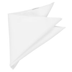 This white matte finish pocket square is perfect for any occasion. We designed it to pair with our white matte neckties and bow ties for uniform wear, but why stop there? The solid color style is a great way to accent a patterned or floral tie. Or, try it on its own sans neckwear for a modern look. We made this one-layer pocket square 12-inches by 12-inches wide. The large size is great for most pocket square folds. The matte material has a slight texture, similar to a school uniform fabric. Pro Classic White Suit And Tie Accessories For Gift, Classic White Pocket Square For Formal Occasions, Elegant White Pocket Square For Business, White Business Handkerchiefs, Classic Solid Pocket Square Handkerchief, Elegant White Handkerchiefs For Business, White Pocket Square For Black Tie Events, White Pocket Square For Business Suit, White Pocket Square For Business Suit Accessories