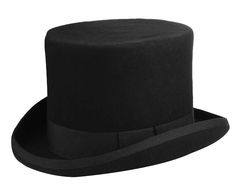 PRICES MAY VARY. 100% Wool Felt | Reinforced Body & Brim | Plush Fully Lined Satin Interior Grosgrain Ribbon Band Accent | Premium Quality & Craftsmanship Crown: Approx 5.5 inches tall,Brim: Approx 2 inches Sizing: Small = 55cm - 6 7/8 | Medium = 57cm - 7 1/8 | Large = 59cm - 7 3/8 | X-Large = 61cm - 7 5/8 TRADITIONAL BLACK TOP HAT perfect for formal occasions and dress wear; Features a classic coachman silhouette with a 2-inch flared brim and a 5-inch squared crown ➤A Truly Timeless Traditional Classic Winter Costume Hats And Headpieces, Winter Formal Cap Hat, Formal Winter Cap Hat, Formal Winter Cap, Classic Fitted Felt Cap, Magician Costume, Costumes Dresses, Black Top Hat, Fancy Costumes