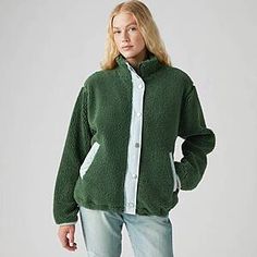 Levi's [levi.com] has *Levi's Women's Valley Sherpa Jacket* (Python Green) on sale for $49.98 - 50% off in-cart discount (auto-applies) = *$24.99*. Shipping is free for Red Tab Members (free to join...