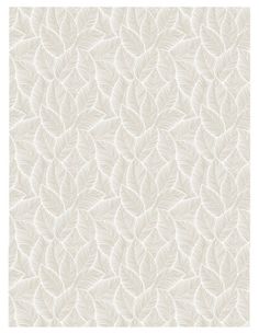 a white wallpaper pattern with leaves on the bottom and bottom half, in shades of beige