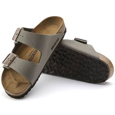 Birkenstock Arizona Stone, Mocha Birkenstock, Birkenstock Sandals Arizona, Two Strap Sandals, Adjustable Sandals, King Louie, Birkenstock Sandals, Birkenstock Arizona, Birkenstock Shoes