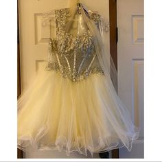 Jovani, Size 2 Buttercup Color Dress. Worn Once, In Perfect Condition. Originally Paid $650, Will Accept Offers. Comes With Extra Buttons Accepting Offers Homecoming Formal Dresses, Hoco Dress, Jovani Dresses, Dresses Homecoming, Color Dress, Hoco Dresses, Wearing Dress, Homecoming Dresses, Homecoming