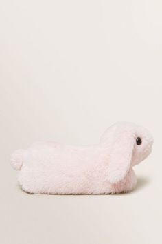 Pink Bunny Slippers, Pink Stuff To Buy, Cute House Slippers, Wishlist Pink, Teen Socks, Slippers Cute, Shoe Size Chart Kids, Bunny Slippers, Pink Slippers