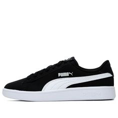 PUMA Smash v2 'Buck - Black Silver' 365160-68 (SNKR/Cozy/Skate/Casual/Unisex/Low Top) Urban Style Puma Skate Shoes For Sports, Puma Low-top Skate Shoes For Skateboarding, Low-top Puma Skate Shoes For Skateboarding, Puma Low-top Skate Shoes, Black Puma Skate Shoes For Sports, Black Puma Skate Shoes For Streetwear, Casual High-top Skate Shoes With Puma Logo, Black Puma Logo Skate Shoes For Streetwear, Black Skate Shoes With Puma Logo