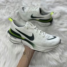 Item: Nike Zoomx Invincible Run Flyknit 3 Size: Men's U.S Size 9.5 Condition: Pre-Owned Gently Worn / Tried On 100% Authentic C-052484 Custom Running Sneakers With Branded Insole, Nike Functional Running Sneakers, Nike Zoomx Invincible Run, Nike White, Shoes White, White Nikes, Nike Men, Nike Shoes, Return Policy