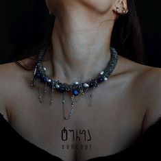 Style this unique jewelry to complement your personality and your clothing. Etsy Clipart, Choker Handmade, Artisan Fashion, Etsy Stickers, Necklace Layered, Layered Chokers, Lapis Lazuli Necklace, Badass Style, Baroque Pearl Necklace