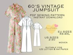 the sewing pattern for this jumpsuit is easy to sew