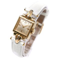 Poor Item Has Damages And Other Heavy Signs Of Usage. Brand Zenith Serial Number 89348** Material Stainless Steel/Leather Color Gold / White Size Caseabout 32mm X 17mm Band Lengthabout 13.517.0cm Band Widthabout 1.2cm Case Profoundabout 8mm Spec Movementhand Winding Dial Colorgold Day Differencewithin Within 20 Seconds Weight 14.3g Country Of Manufacture Switzerland Accessories None Condition Rank Bodyb- Belta Glassthere Is Fine Scratch Bezelthere Is Fine Scratch Body Casescratchscratch On The B Zenith Watches, Gold Watch, Accessories Watches, Jewelry Inspiration, Wrist Watch, Women Accessories, Stainless Steel, Band, Leather