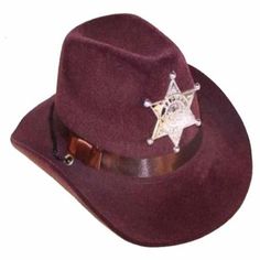 HOWDY SHERIFF SUPER NICE VELVET SHERIFF HAT WITH DEPUTY SHERIFF BADGE ON THE FRONT ONE SIZE FITS MOST KIDS CHIN STRAP GREAT FOR RODEO'S AND SMALL COWBOYS Sheriff Cowboy, Sheriff Hat, Boys Hats, Deputy Sheriff, Sheriff Badge, Boy Hat, Brown Velvet, Cowgirl Hats, Cowboy And Cowgirl