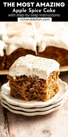 the most amazing apple spice cake with step by step instructions