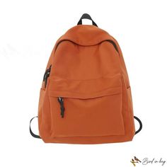 Bird in Bag - New popular student schoolbag male solid color shoulder bag female fashion simple large capacity backpack Large Capacity Backpack, Boys Backpacks, Street Trends, Brick Red, Female Fashion, Bird In Bag, Boy Or Girl, Fast Delivery, Solid Color