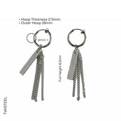 Whether your style is refined minimalist or whimsical maximalist. punk wave this season, earrings are linked together to form linear styles with movement▪️▪️▪️PRODUCTMulti Chain Fringe Dangle Clip On Earrings316L surgical stainless steel Never Fade and Hypoallergenic Height: 5.2cm One Pair of Earring ( 2pc )Care instructions: avoid contact with liquids (water, perfume, beauty products) wipe dry with a soft cloth.***VISIT STORE FOR MORE PRODUCT***🔗 https://www.etsy.com/ca/shop/TWISTEEL▪️▪️▪️ S H Maximalist Punk, Whimsical Maximalist, Kpop Earrings, Gold Nose Hoop, Spike Hoop Earrings, Small Nose, Double Hoop Earrings, Silver Nose Ring, Chain Fringe