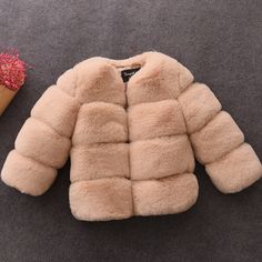 Stylish Faux Fur Coat - Momorii Winter Parka, Kids Clothes Boys, Girls Jacket