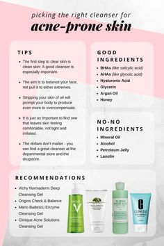 This post may contain affiliate links. This means that if you click on one of my links and make a purchase, I receive a commission at no extra cost to you. See the full affiliate disclosure here. Since I was twelve I was dealing with breakouts and to be honest, I didn’t really care for my skin like how I should have. Best Cleansers For Acne, Cleansers For Acne Prone Skin, Tips For Acne Prone Skin, Best Acne Cleanser, Best Cleansers, Editorial Make-up, Tips For Acne, Acne Products