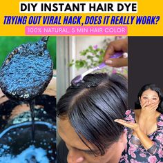 DIY Instant Hair Dye Safe Hair Dye, Dyed Hair, Dye, Hair Color, Hair, Color