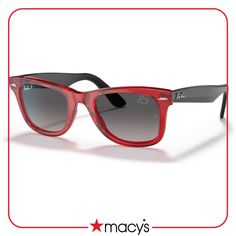 in stock Red Sunglasses With Gradient Lenses For Outdoor, Red Wayfarer Sunglasses With Uv Protection, Casual Red Polarized Sunglasses, Classic Red Sunglasses With Mirrored Lenses, Trendy Red Wayfarer Sunglasses, Red Wayfarer Sunglasses For Outdoor, Classic Red Sunglasses With Uv Protection, Classic Red Sunglasses With Uva Protection, Modern Red Sunglasses With Gradient Lenses