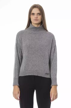 Baldinini Trend Gray Wool Women Women's Sweater Cozy Knit Sweater, Sweater Trends, Cozy Knits, Sweater Sleeves, Volcano, Turtleneck Sweater, Colorful Sweaters, Moschino, Wardrobe Essentials