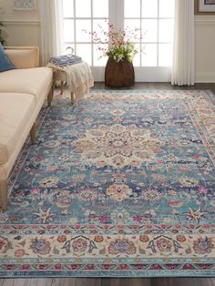 099446454942 Blue Antique Rug, Vintage Rug Bedroom Aesthetic, Blue Rug In Bedroom, Pastel Persian Rug, Blue Turkish Rug, Blue Rugs In Living Room, Blue Area Rugs In Living Room, Blue Persian Rug Living Room, Vianaar Goa