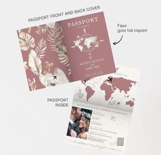 an image of a passport with the words passport printed on it and other information surrounding it