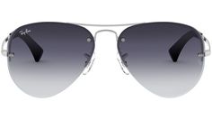 Ray-Ban RB3449 iconic Aviator™ sunglasses are a semi-rimless update of the classic Large Metal Aviator, originated in 1937. These lightweight Aviator sunglasses are decorated with darted metal grommets and secure lightweight temples while delivering a sporty aesthetic to some of the coolest sunglasses in history. The flat edged metal temples finished with plastic end tips are a distinct characteristic. They come in mirrored and polarized style options. Sporty Aesthetic, Ray Ban Aviators, Cool Sunglasses, Ray Ban Clubmaster, Aviator Sunglasses, Ray Ban, Balenciaga, Ray Bans, Square Sunglass