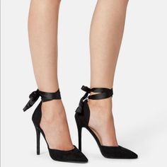 Brand New, Never Worn Justfab Velvet Tie Up Heels. I’m Perfect Condition And Can Ship With The Box. Black Ankle Tie Heels For Formal Occasions, Velvet Tie, Tie Up Heels, Velvet Heels, Just Fab Shoes, Justfab Shoes, Shoes Brand, Cute Shoes, Shoe Brands