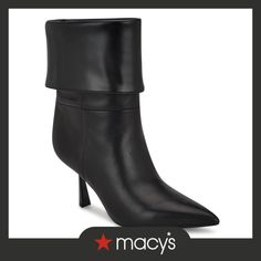 in stock Elegant Heeled Boots For Night Out In Spring, Chic Cocktail Boots For Fall, Chic Fall Cocktail Boots, Chic Heeled Boots For Spring Evening, Dress Booties, Dress And Heels, Black Booties, Stiletto Heel, Nine West