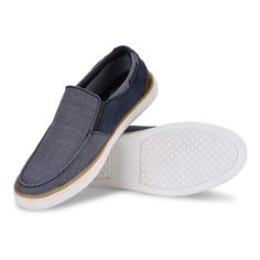 Made with a breathable canvas material and supporting our lightly cushioned footbed technology, these boat shoes men are guaranteed to keep you moving! From lounging around the house to a quick adventure with friends, you’re making the right choice with Gallery Seven. Don’t stress over getting that perfect gift for that special guy in your life. Gallery Sevens Ingear Slip On Shoes, with its cool gifting packaging, is guaranteed to put some pep to their step! Father's Day, Christmas, Birthdays or Outdoor Slip-on Canvas Shoes, Canvas Slip-on Boat Shoes With Rubber Sole, Canvas Boat Shoes With Rubber Sole, Navy Casual Slip-ons With Rubber Sole, Low-top Canvas Boat Shoes With Rubber Sole, Canvas Low-top Boat Shoes With Rubber Sole, Blue Cotton Slip-on Canvas Shoes, Blue Slip-on Cotton Canvas Shoes, Navy Low-top Casual Boat Shoes