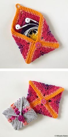 crocheted ornament made to look like a kite