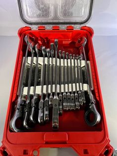 there are many tools in the red case