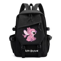 The Lilo And Stitch School Bag is a stylish and practical backpack designed to meet the needs of young students. Featuring a vibrant design inspired by popular cartoon characters, this bag adds a touch of fun to the daily school routine. Features: Material: Made from durable polyester, ensuring long-lasting use and easy cleaning. Special Features: Padded shoulder straps for comfortable carrying and multiple compartments for organized storage. Technical Specifications: Equipped with a sturdy zipp Rectangular School Bag With Cartoon Print, Back To School Cartoon Print Bags, Casual Bags With Cartoon Print For Back To School, Back To School Bags With Cartoon Print For Students, Casual Cartoon Print Bags For Back To School, Student Bags With Cartoon Print For Back To School, Casual Back To School Bag With Cartoon Print, Back To School Character Bag With Rectangular Shape, Back To School Character Bag Rectangular