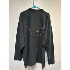 Nwt Yeezy Gap Balenciaga Xl Long Sleeve Black Dove Crewneck T-Shirt Yeezy Gap Engineered By Balenciaga Dove Longsleeve Tee Black New With Tags, Never Been Worn. Only Took It Out For The Pics And Then Right Back In The Bag. Idk How They Did It, But It’s The Perfect “Wore In” Feel And Crazy Comfy. I Haven't Worn This One But I Own A Different One. And Incredibly Rare. The One With The White Dove On The Back Is Hard To Find, But The One With The Black, Kinda Spray-Painted Looking Dove Legit No One Oversized Long Sleeve Tops For Streetwear, Oversized Tops For Fall Streetwear, Long Sleeve Techwear Tops For Streetwear, Relaxed Fit Long Sleeve Techwear Tops, Mens Yeezy, Layered T Shirt, White Dove, Crew Neck Tshirt, Designer Streetwear