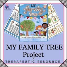 a family tree project with the title, my family tree project therapeutic resources for children