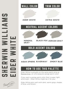 the different shades of gray paint