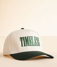 MADLEY. Timeless Baseball Hat - Cream/Green , Women's Creamgreen Embroidered snapback hat One size fits most. 65% Polyester 35% Cotton. Apparel & Accessories > Clothing Accessories > Hats Embroider Hats, Hat Cream, Cute Hat, Women's Hats, Hat For Women, Embroidered Hats, Men Style Tips, Cute Hats, Accessories Clothing